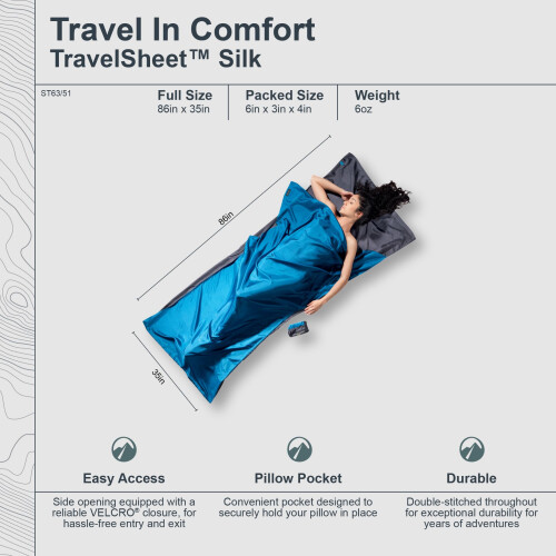 Cocoon TravelSheet Silk sleeping bag 2