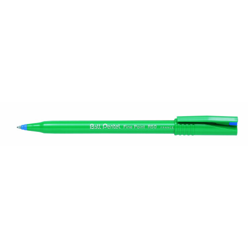Pentel Pentel R50 Rollerball 4pc Wallet Blue 1