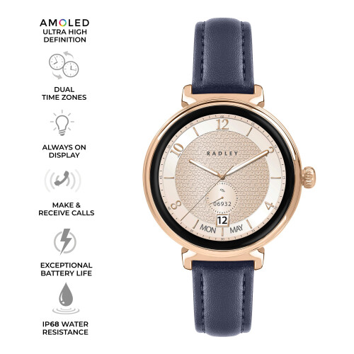 Radley RADLEY Smart Series 48 AMOLED Navy Smart Watch 1