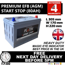 Varta Start-Stop Dynamic EFB 585 501 080 N85 12V 85Ah 800A/EN Starter battery 24