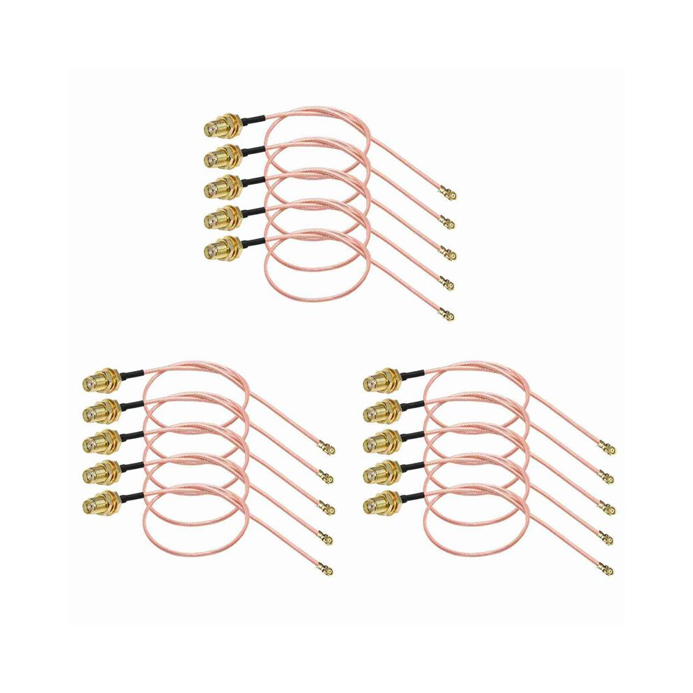 15 Pcs Sma Connector Cable Female To Ufl/U.fl/Ipx/Ipex Rf Or No Connector Coax Adapter Assembly Rg178 Pigtail Cable 6031577697472