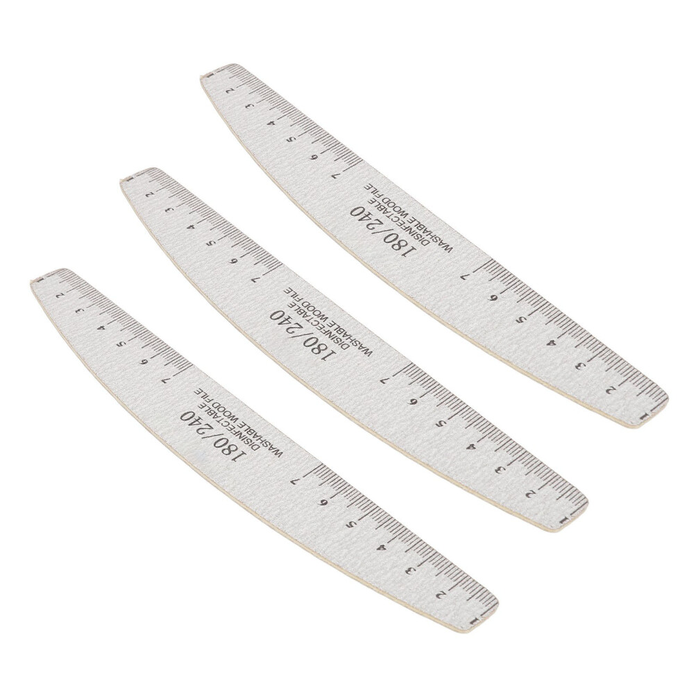 50Pcs Nail Files 180/240 Grit Washable Manicure Tools for DIY & Salon