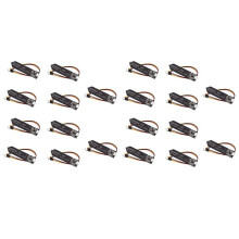 20PCS Capacitive Soil Moisture Sensor Module 3.3-5.5V 3-Pin W/Gravity Wire Corrosion Resistant for Garden Watering DIY