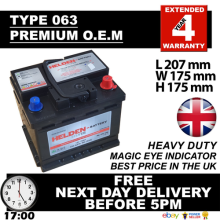 FORD KA 063 CAR BATTERY 35AH 360CCA 12V 4 YEAR HEAVY DUTY O.E. BEST Âin UK