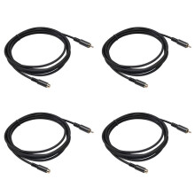 4X RCA Extension Cable RCA Audio Video Cable RCA Male to Female Cord for Speaker, Subwoofer, Camera, HDTV, 1.8M