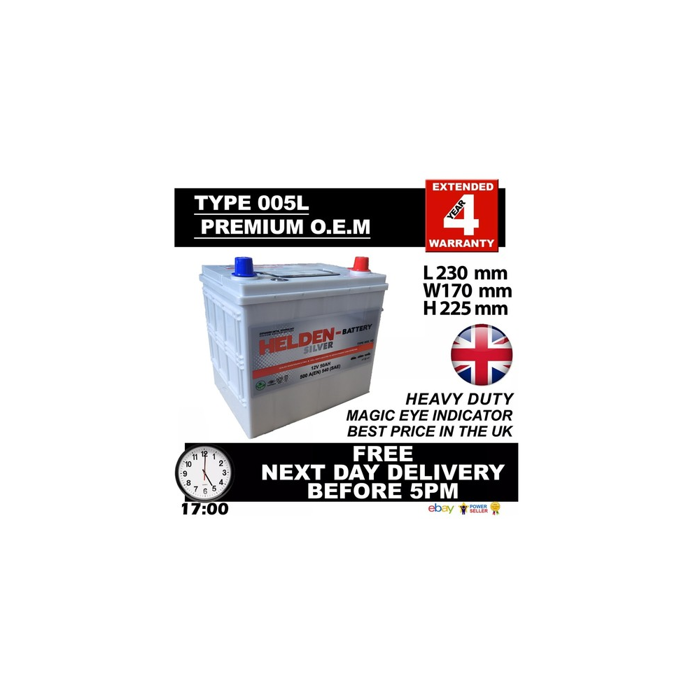 Platin 005L Kia Sedona 2.9 Td 1999-2001 Battery 4 Year Guarantee H/Duty 81566341