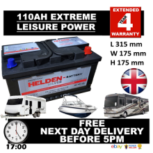 110ah Leisure Battery 12V 110AH 105 Battery for Motorhome / Caravan / Campervan