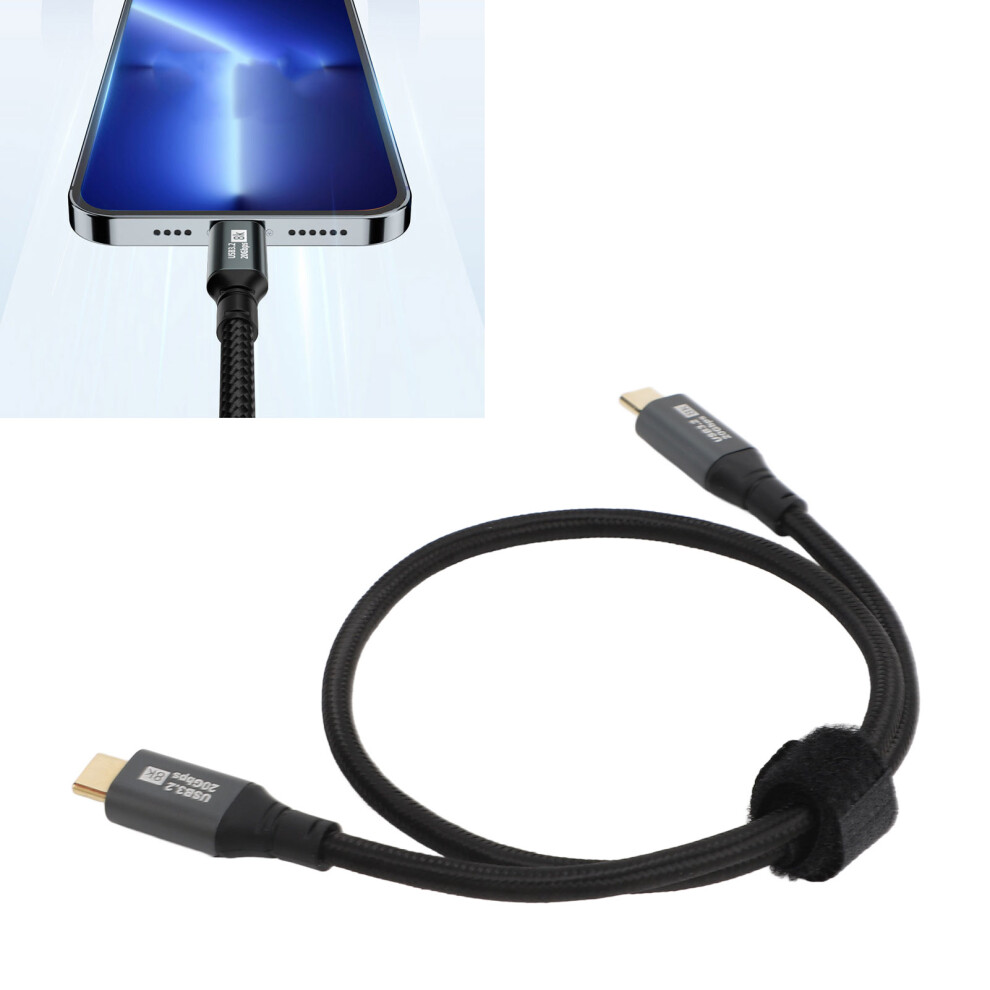Type C To Type C Cable Pd 100W 20Gbps 8K 60Hz 0.5M Braided 8311386194521