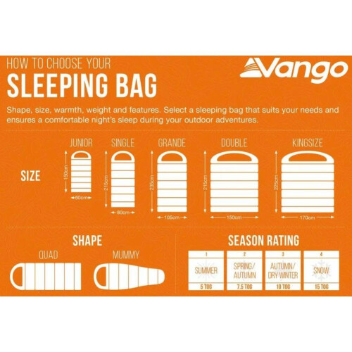 Vango Vango Mantis Planet 50 Travel Sleeping Bag (Grey Flannel) 2