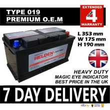 BMW 320D 330D 520D 525D 530D 535 535D 728 730D X3 X4 X5 X6 019 100AH CAR BATTERY