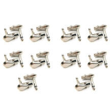 1/4 Zoll Rechtwinklige Stecker TS Mono Flat Low Style für Lautsprecherkabel, Patchkabel 1/4 Zoll Phono 6,3 mm Telefonstecker - 20Er Pack