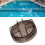 Pool Lid Universal 3/4HP 2400GPH 13.5 x 5cm White 12