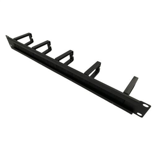 4X 1U 19 Inch Rack Cabinets Cable Management Network Brush Panel Five Ring Detachable Wire Manager Frame 2