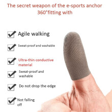 40PCS Sleep-Proof Sweat-Proof Professional Press Screen Thumbs Finger Sleeve for Pubg Mobile Phone Game Gaming Gloves