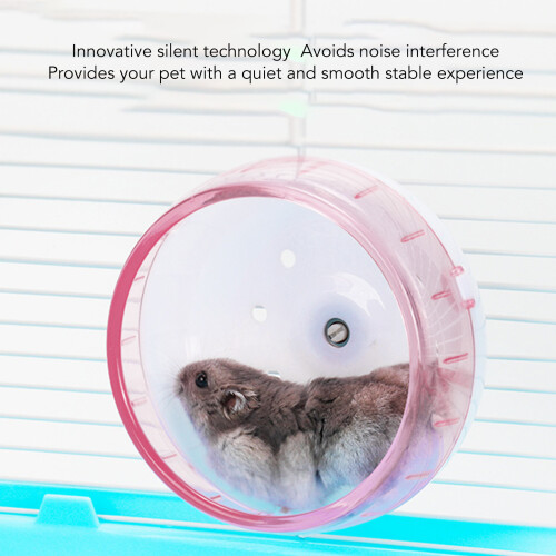 Hamster Exercise Wheel Quiet Interesting Small Pet Running Wheel for Golde 2