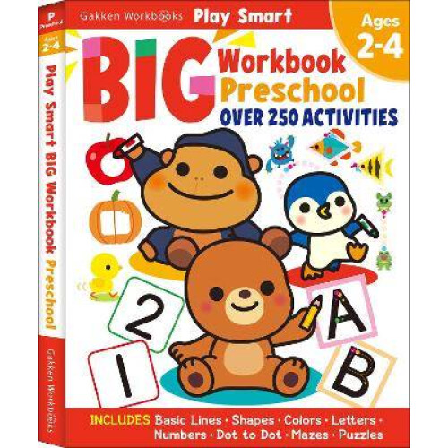 Play Smart Big Preschool Workbook Ages 2-4
