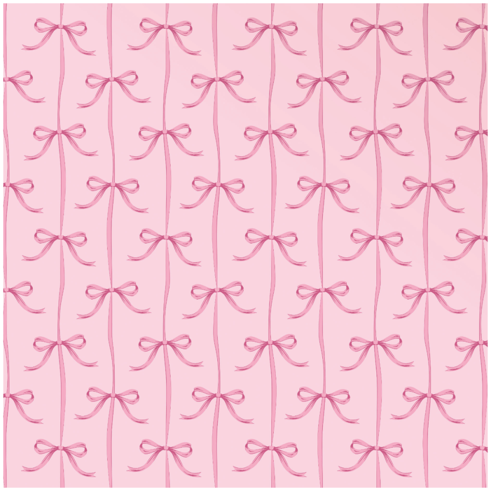 Yöl Bows Wallpaper Ribbons Living Room Girls Bedroom Nursery Feature Wall Pink