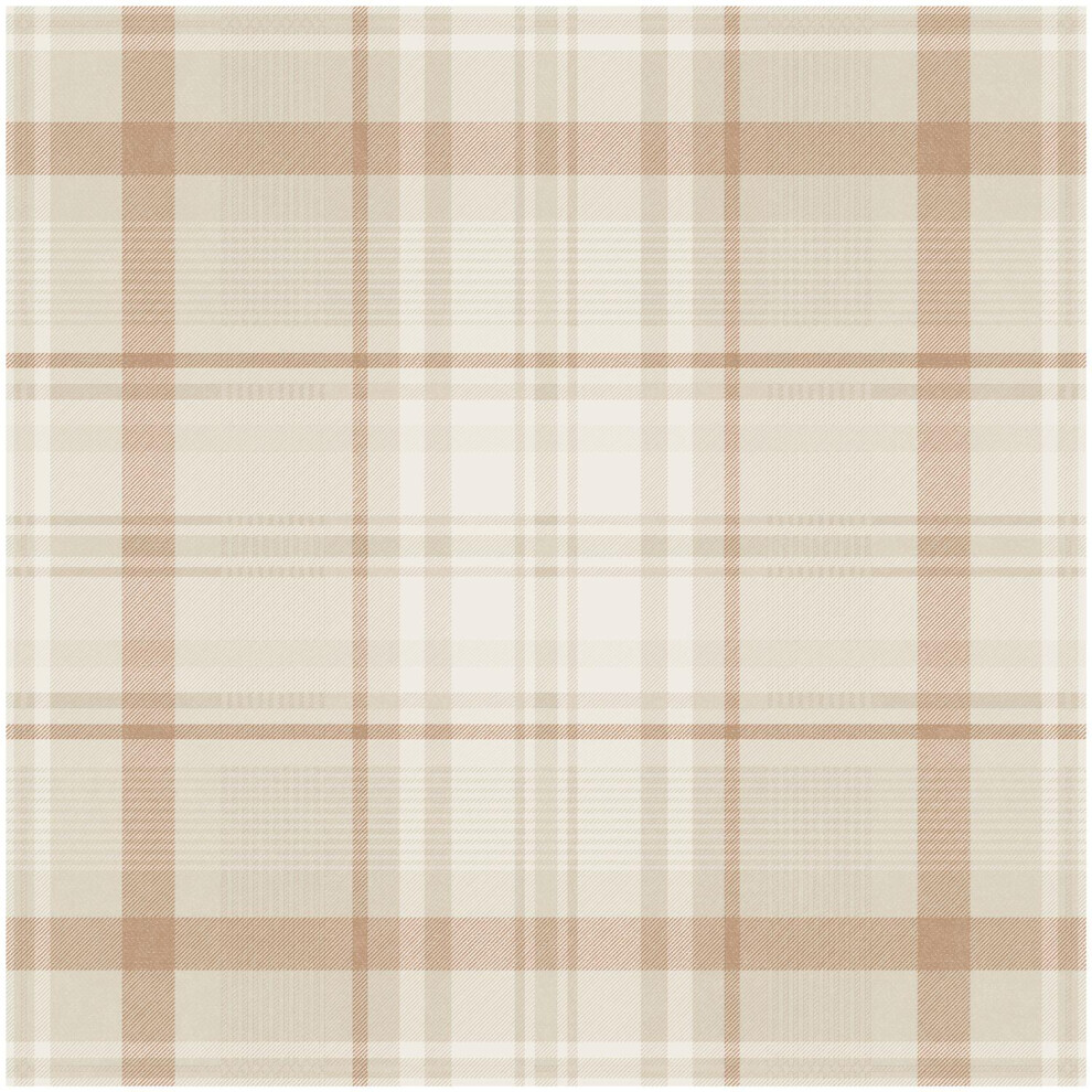 Holden Decor Kirkham Check Orange Wallpaper Paste The Paper Washable Bedroom 5022976141827