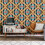 AS Creation AS Creation Retro Chic Geometric Wallpaper Red Orange Blue Vinyl Paste The Wall 4