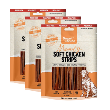 Pack of Soft Strips Dog Treats Chicken Flavour Puppy Pet Dental Chew Snacks