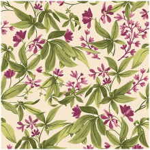 Morgane Fuchsia Pink Vinyl Wallpaper Paste The Wall Scrubbable Botanical