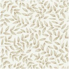 Grandeco Jessy Inia Beige Leaf Wallpaper Paste The Wall Vinyl Scrubbable