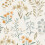 Grandeco Grandeco Placed Posey Neutral Blue Wallpaper Paste The Wall Vinyl Scrubbable 2