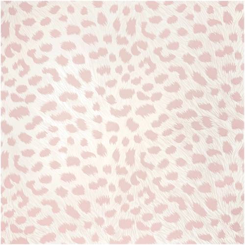 Animal Print Wallpaper Pink White Fur Effect Leopard Spots Modern Feature Wall
