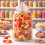 Rectangular Sweet Jar 1150ml Clear Plastic Tub Screw Top Lid Biscuits Storage 2