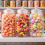 Rectangular Sweet Jar 1150ml Clear Plastic Tub Screw Top Lid Biscuits Storage 4
