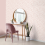 Animal Print Wallpaper Pink White Fur Effect Leopard Spots Modern Feature Wall 4