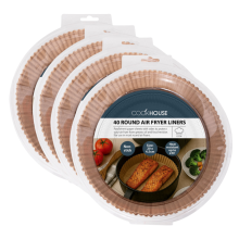 Air Fryer Liner Pack of 160 Round With Sides Heat Resistant Up To 230 Degrees