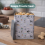 Pet Treat Storage Tin With Lid/Handle Grey Metal Food Rectangular Container 2