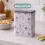 Pet Treat Storage Tin With Lid/Handle Grey Metal Food Rectangular Container 4
