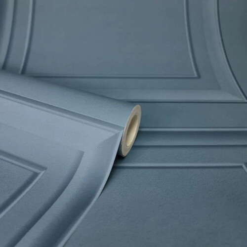 Fine Decor Fine Decor Square Panel Blue Wallpaper Elegant Classic Paste The Paper Washable 1