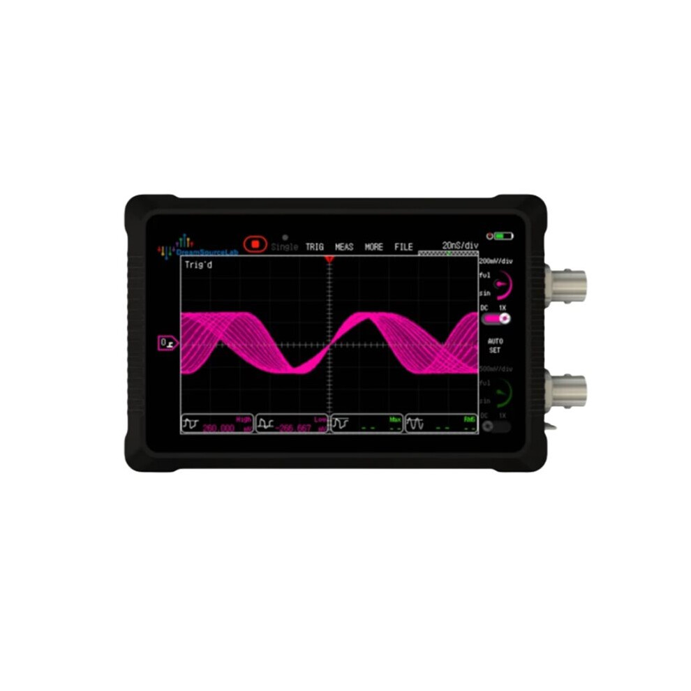 Ds4t252 Scope Dstouch 2Ch Handheld Oscilloscope 4.3Inch Touch Screen Fpga + Dram Ds4t252 50Mhz 200Msa/S 6032766243524