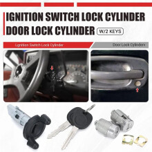 Ignition Key Cylinder W/2 Key Door Lock 704600 702912 598007 for 1999 Silverado 1500