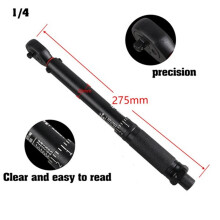 Torque Wrench 3-33N.M 1/4'' Square Drive Preset Bicycle Torques Key Two-Way Ratchet Car Bike Automotive Hand Tools