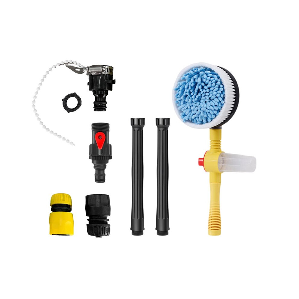 Car Cleaning Brush With Long Handle, Adjustable Foam Wash Brush, Rotating Automatic Brushes For Vehicle Maintenance 6033077675417