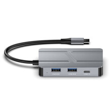 USB C Hub 7 in 1 Type C Naar USB-A 3.0 USB-C 3.0 4K -Compatibele VGA-Dockadapter voor Notebook en Laptop
