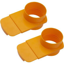 70295 4-Inch Integrated Blast Gate Clog Resistant, Anti- Tapered Plastic Fitting for Dust Collection Systems,2pcs