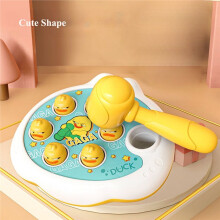 Duck Baby Toy Montessori Learning Game Educational Puzzle Gift for 12-24 Months Toddler Boy/Girl with Hammer