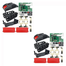 2set 10 Hole 21700 Li-Ion Battery Plastic Case PCB Protection Board for  Zhipu Hongsong for  18V Battery