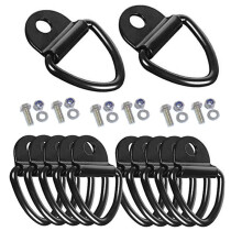 12 Pack Tie Down Kit for Ruffland Kennel - Tie Down D-Ring Kit, 1000lb Load Capacity, with Wrench - Easy Installation