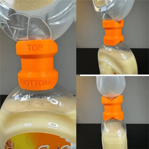 Plastic -Saving Dispenser - Suitable for Hand Wash,Shampoo,Shower Gel, Leak-Proof 2