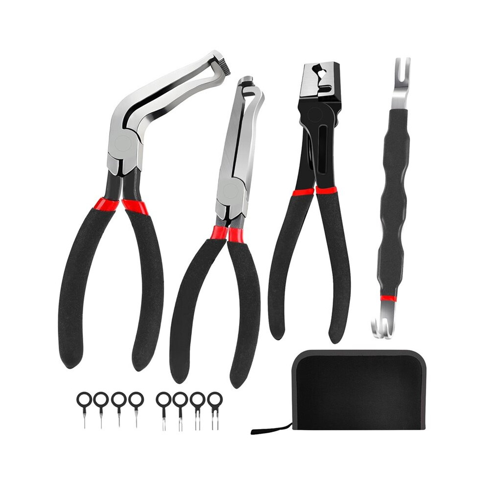 Automotive Electrical Disconnect Pliers Kit,With Straight&60 Pliers,Hose Clamp Plier,Wire Terminal Removal B 6033239475244
