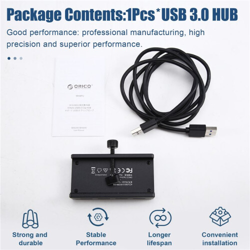 ORICO USB 3.0 HUB 5Gbps Clip Expansion HUB Splitter 1 to 4 Multiple Extend Dock for Desktop PC A 2