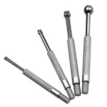 4pcs Telescoping Small Hole Gauge Set Full Round Spherical Shaped Hardened Bore Gauge Flat