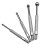 4pcs Telescoping Small Hole Gauge Set Full Round Spherical Shaped Hardened Bore Gauge Flat 1
