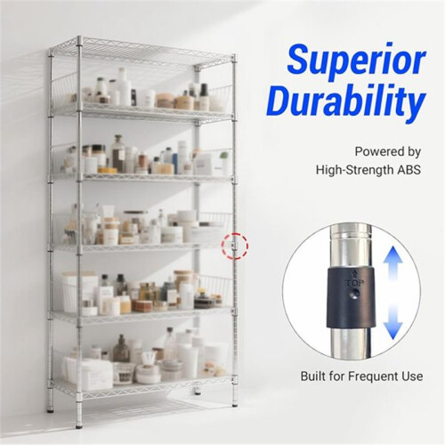20pair Wire Shelf Clips for 1-Inch Posts, Secure Locking Design for Universal Shelving Compatibility 1